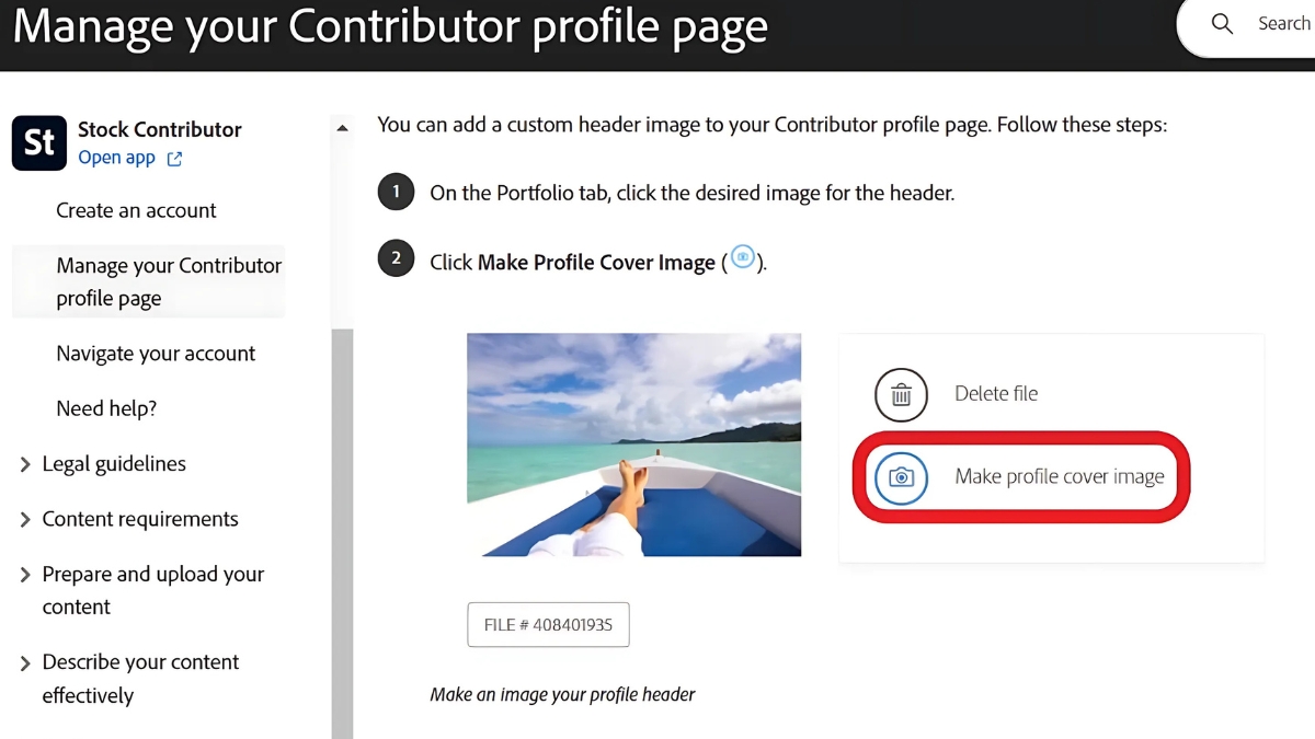 Get Approved for Adobe Stock