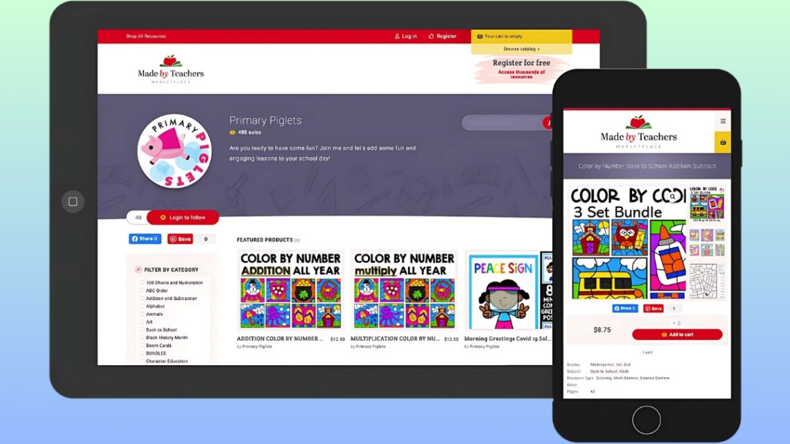 Sell Digital Resources on Made by Teachers