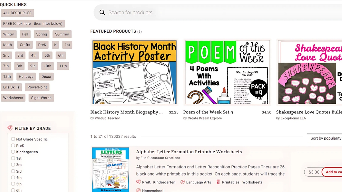 Sell Digital Resources on Made by Teachers