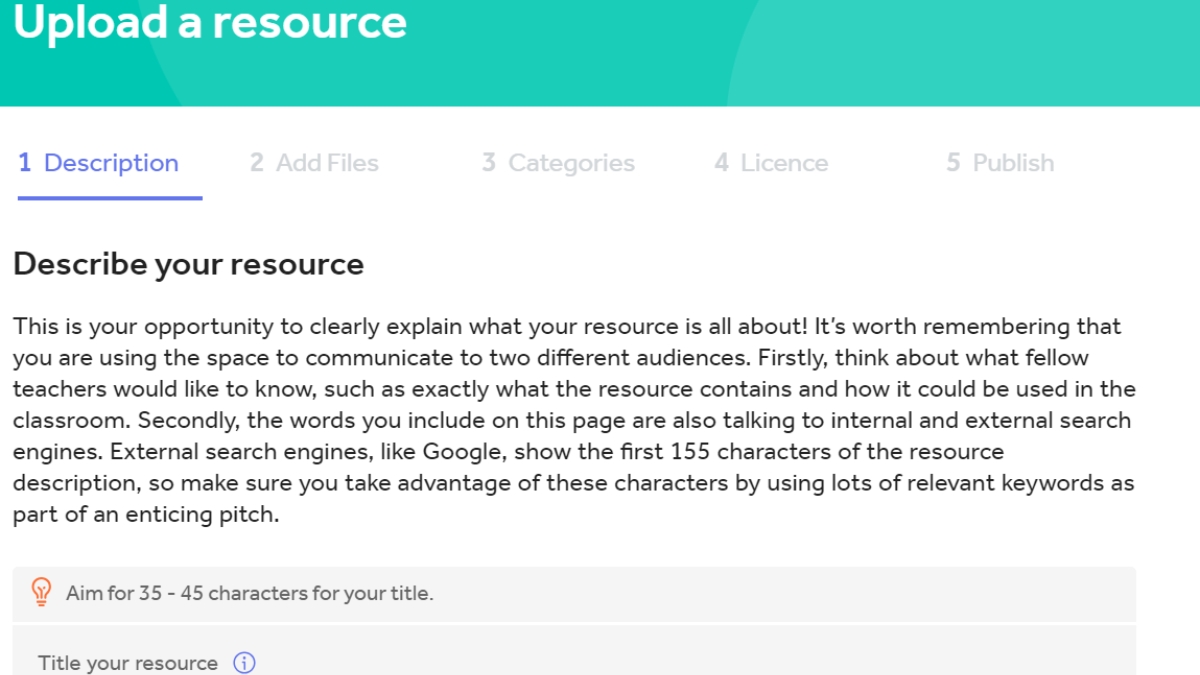Sell Teaching Resources on TES