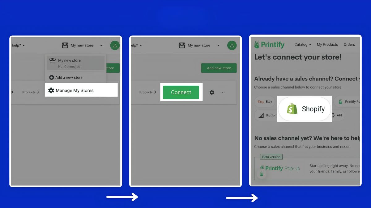 How to Connect Printful and Printify to Shopify: Step-by-Step Setup Guide