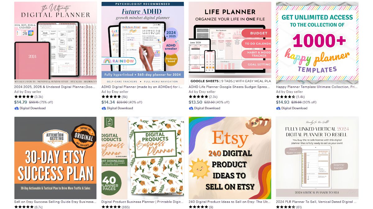 How to Sell Digital Planners on Etsy